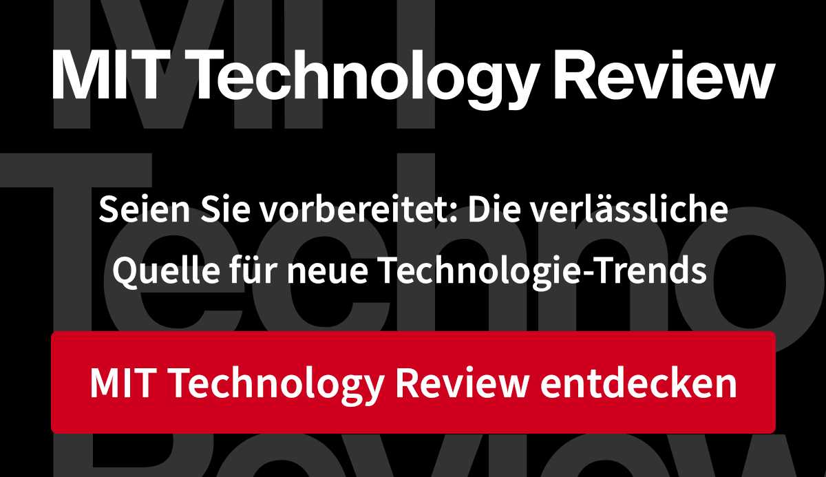 Mehr von MIT Technology Review