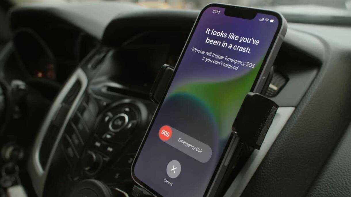 Autounfallerkennung auf einem aktuellen iPhone