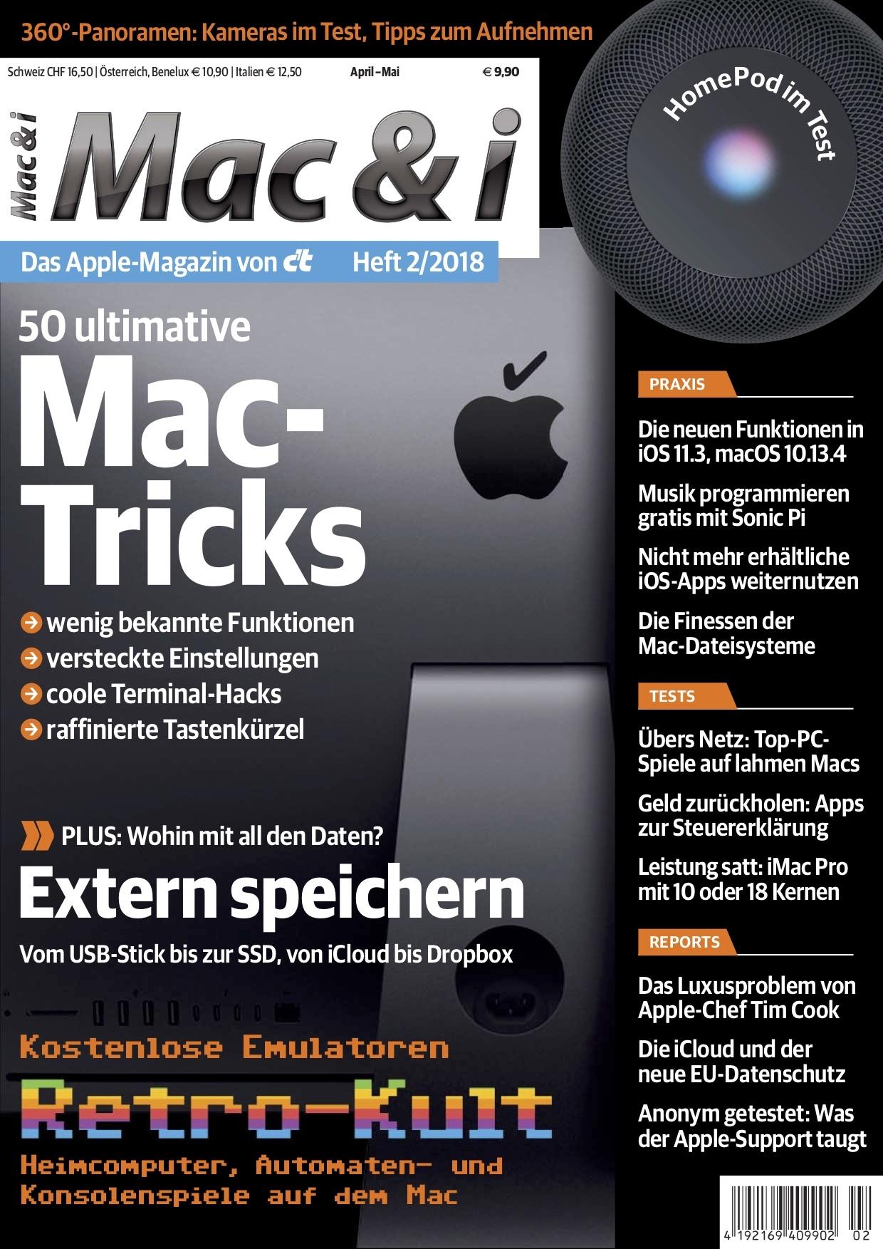 Mac & i Heft 2/2018: Titelbild …