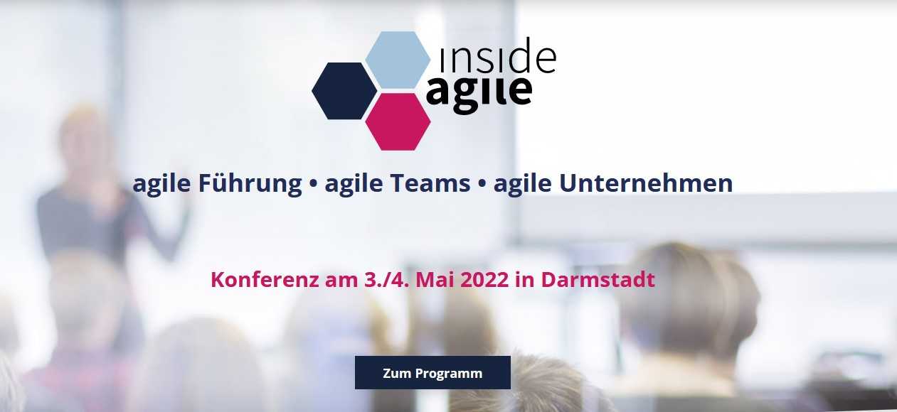 Konferenz inside agile am 3.-4. Mai in Darmstadt