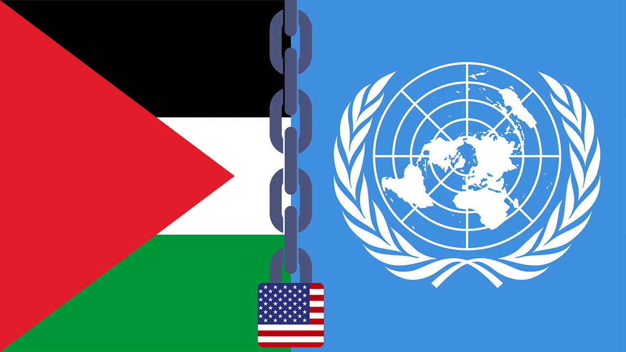 Palästina/Un-Flagge