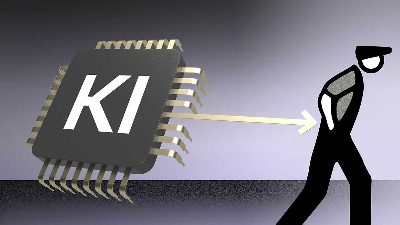 KI-Chip weist Arbeiter den Weg hinaus
