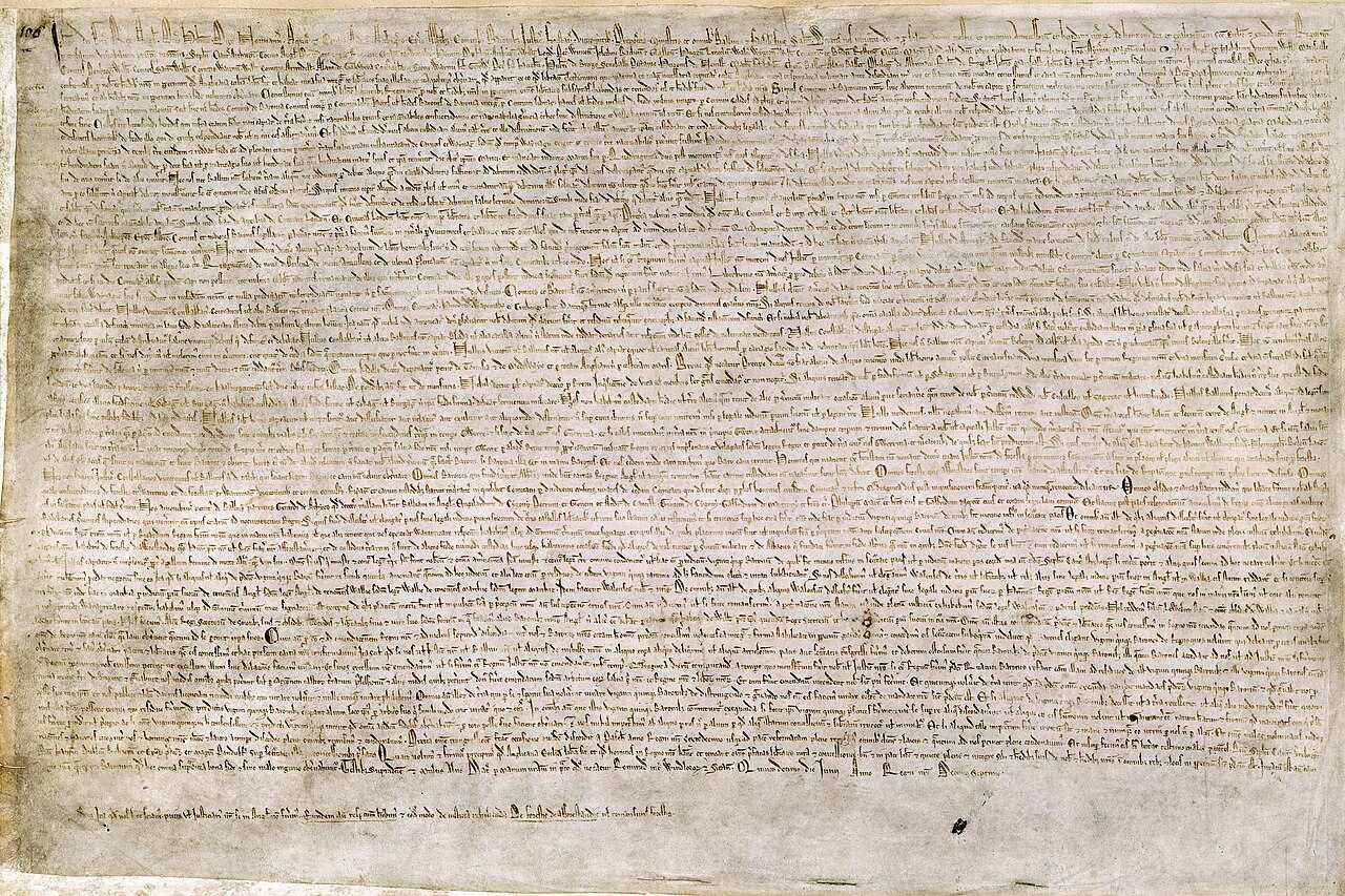Abbildung der Magna Carta