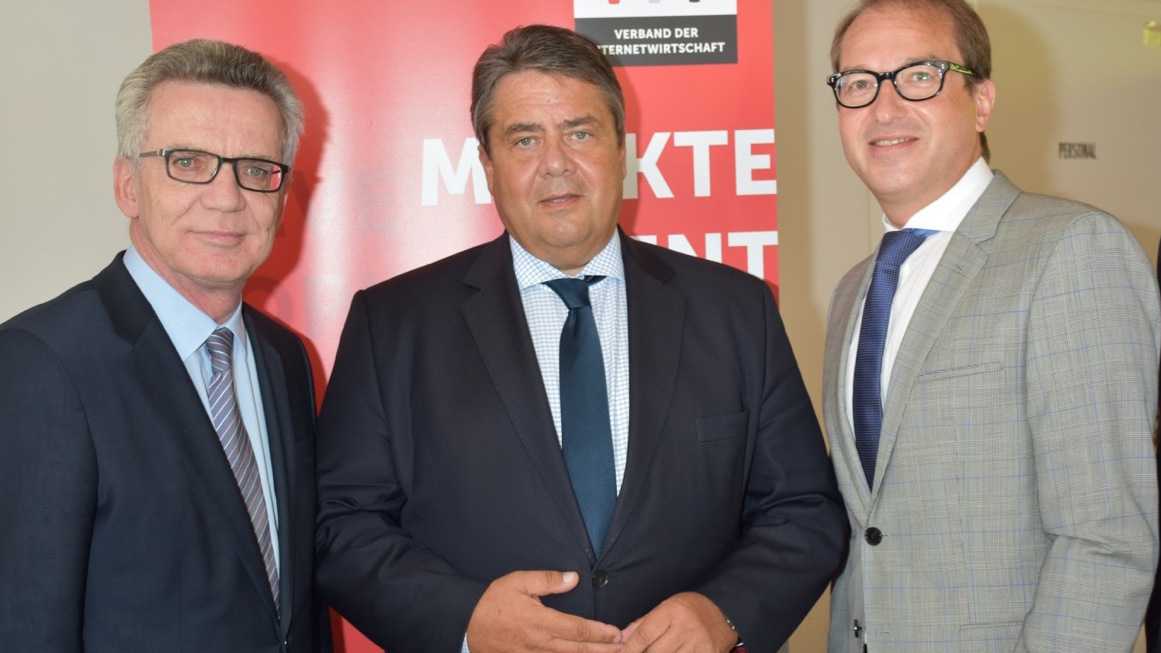 Thomas de Maizière, Sigmar Gabriel und Alexander Dobrindt