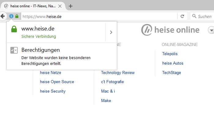 Verschlüsselung: heise online und Heise-Onlinedienste per HTTPS erreichbar