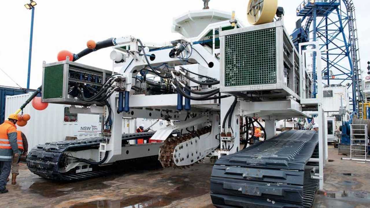 Strang von Offshore-Stromkabel "Ostwind 1" liegt im Meeresboden