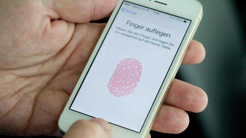 iPhone nimmt Fingerabdruck