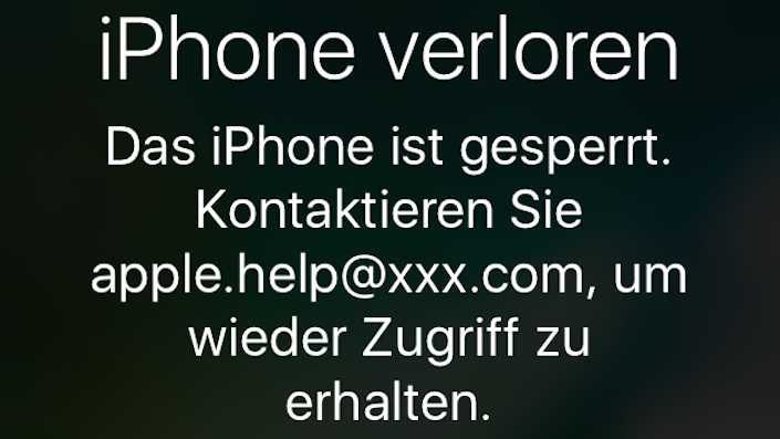 iPhone iCloud-Fernsperung