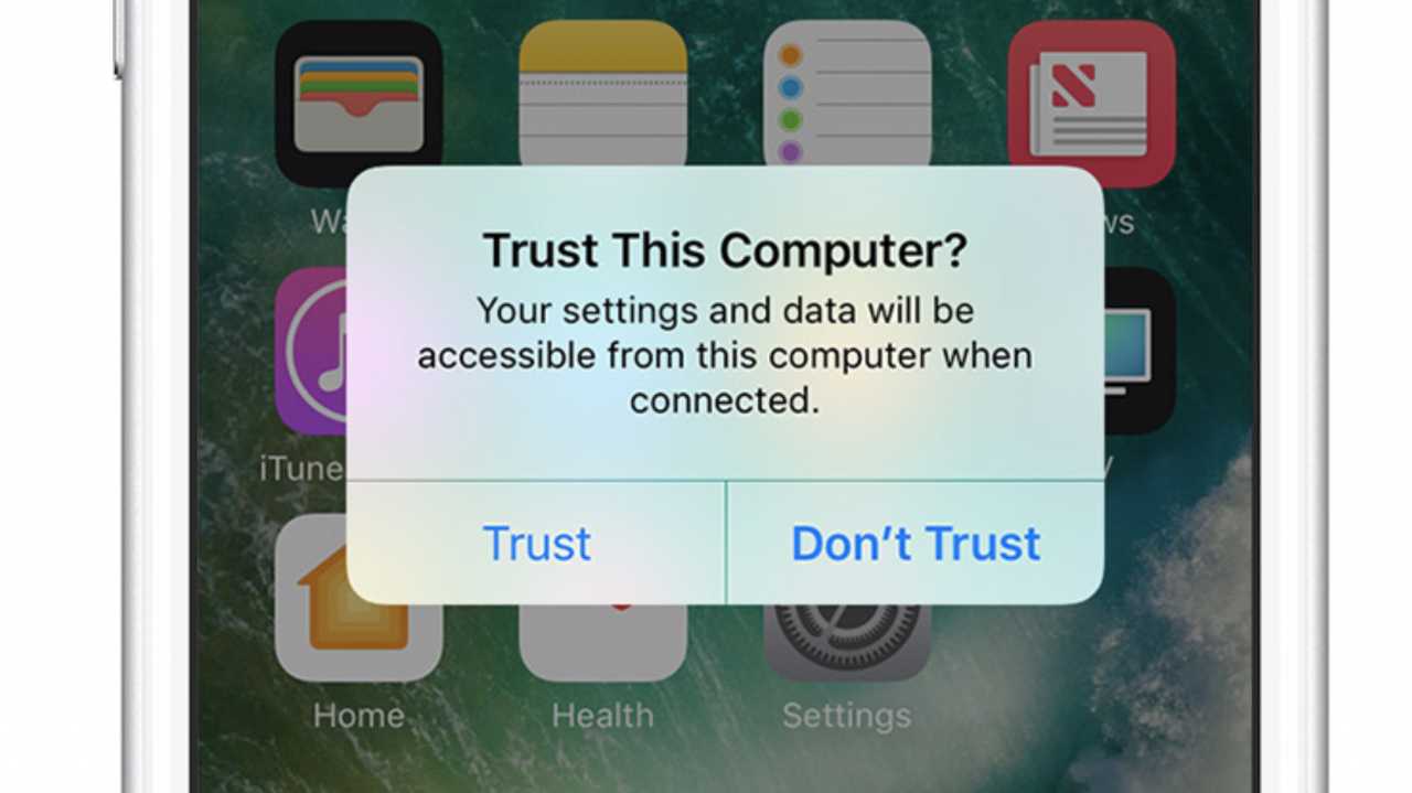 Trust-Dialog iOS