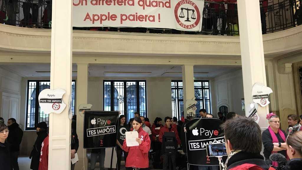 Milliarden-Steuernachzahlung: Aktivisten stürmten Apple Store in Paris