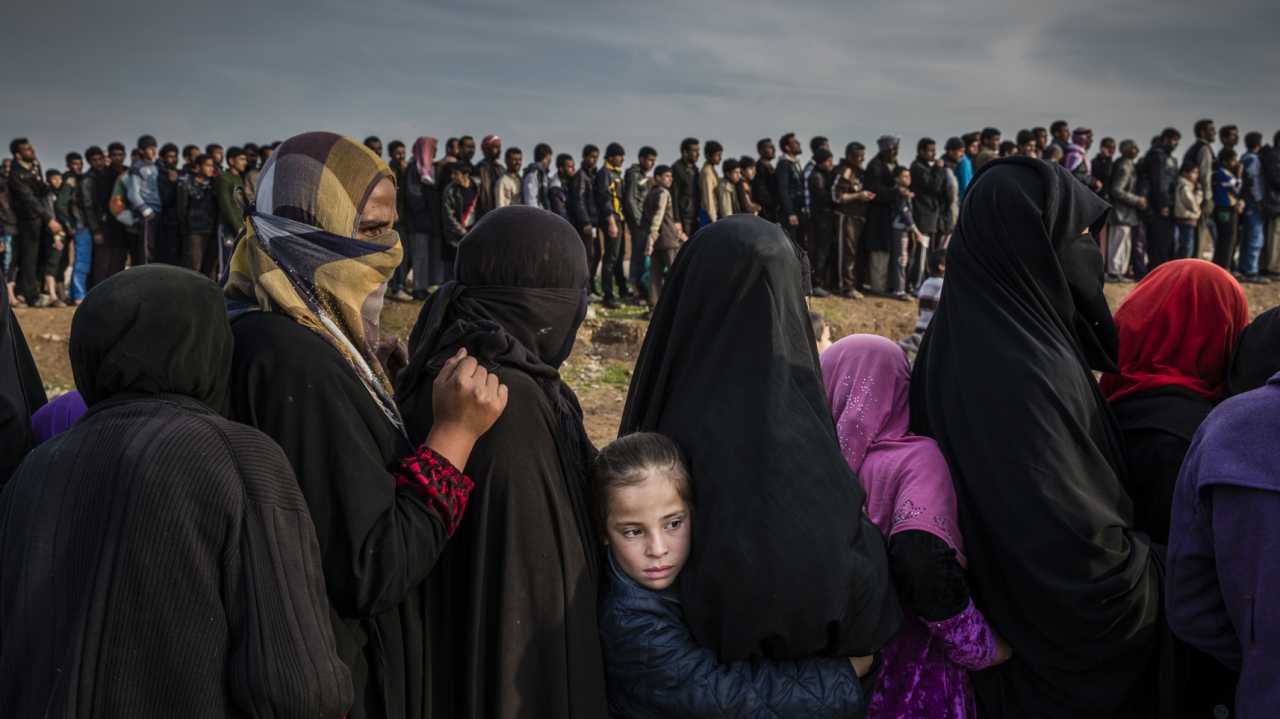 Zivilisten während der Kämpfe um die irakische Stadt Mossul