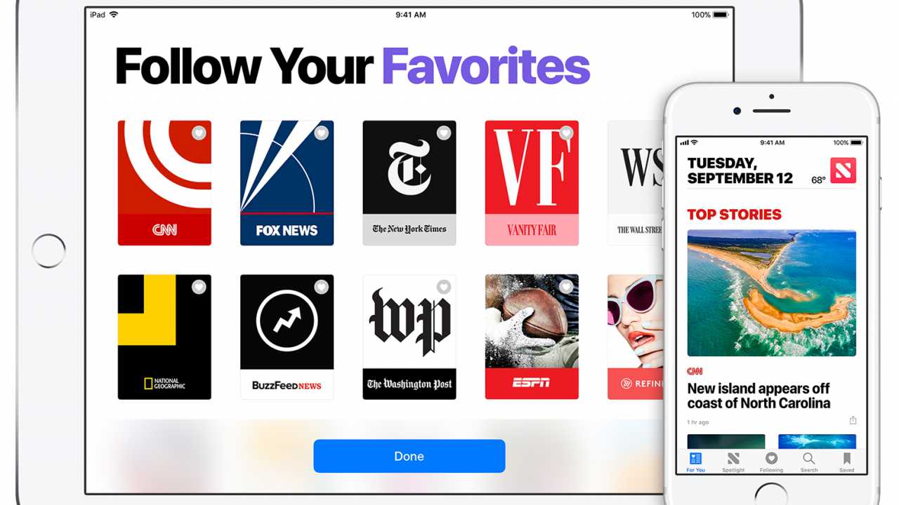 Google-Anzeigen in Apples News-App
