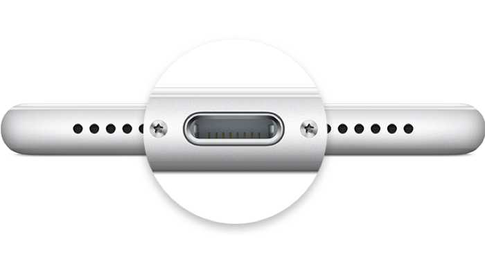 Lightning-Anschluss am iPhone