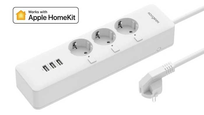 Steckdosenleiste mit HomeKit-Unterstützung