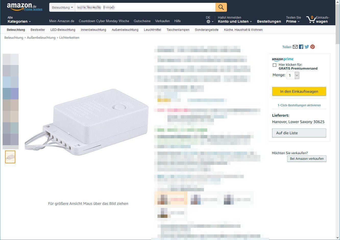 Lichterkette Amazon