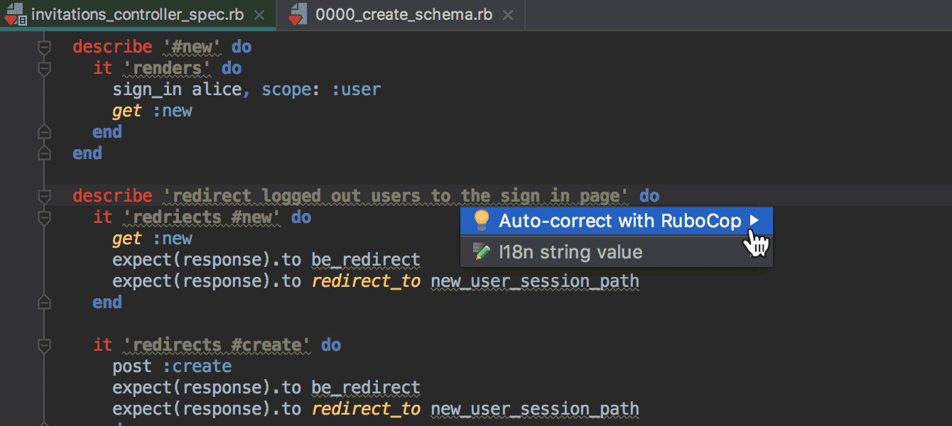 Die von RuboCup gefundenen Code Smells lassen sich nun automatisch korrigieren.