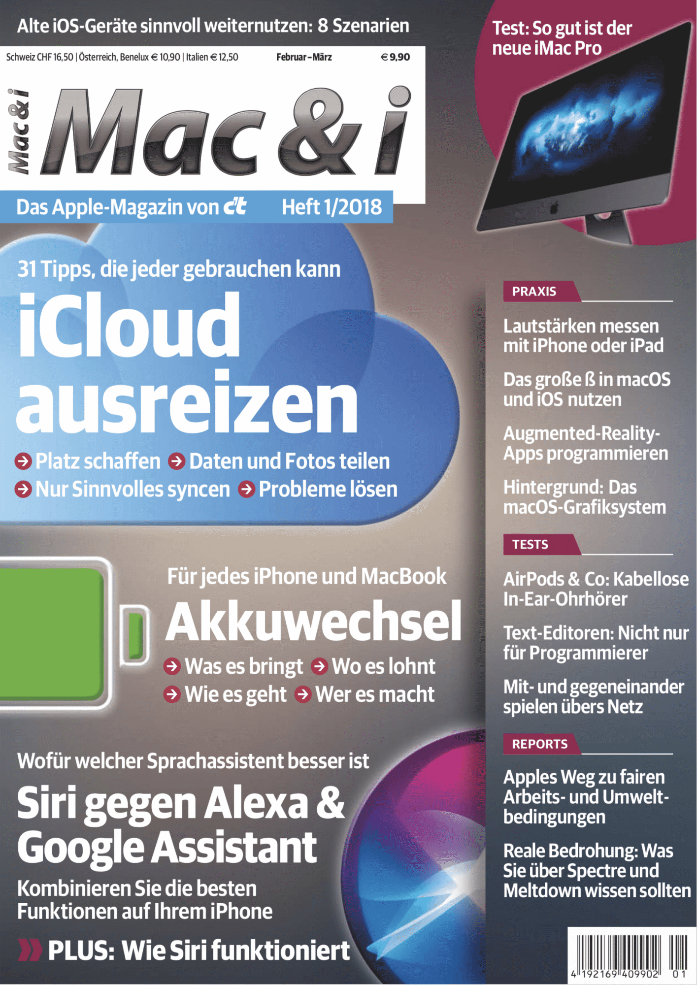 Mac & i Heft 1/2018: Titelbild …