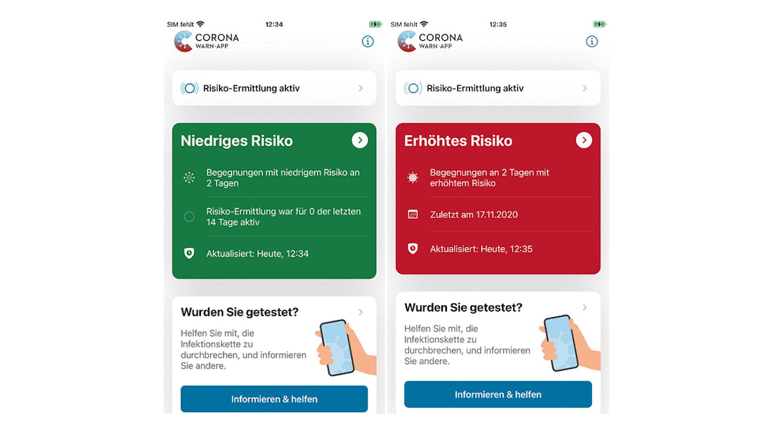 Corona Warn App 1 9 Zeigt Mehr Informationen Zu Risikobegegnungen An Heise Online