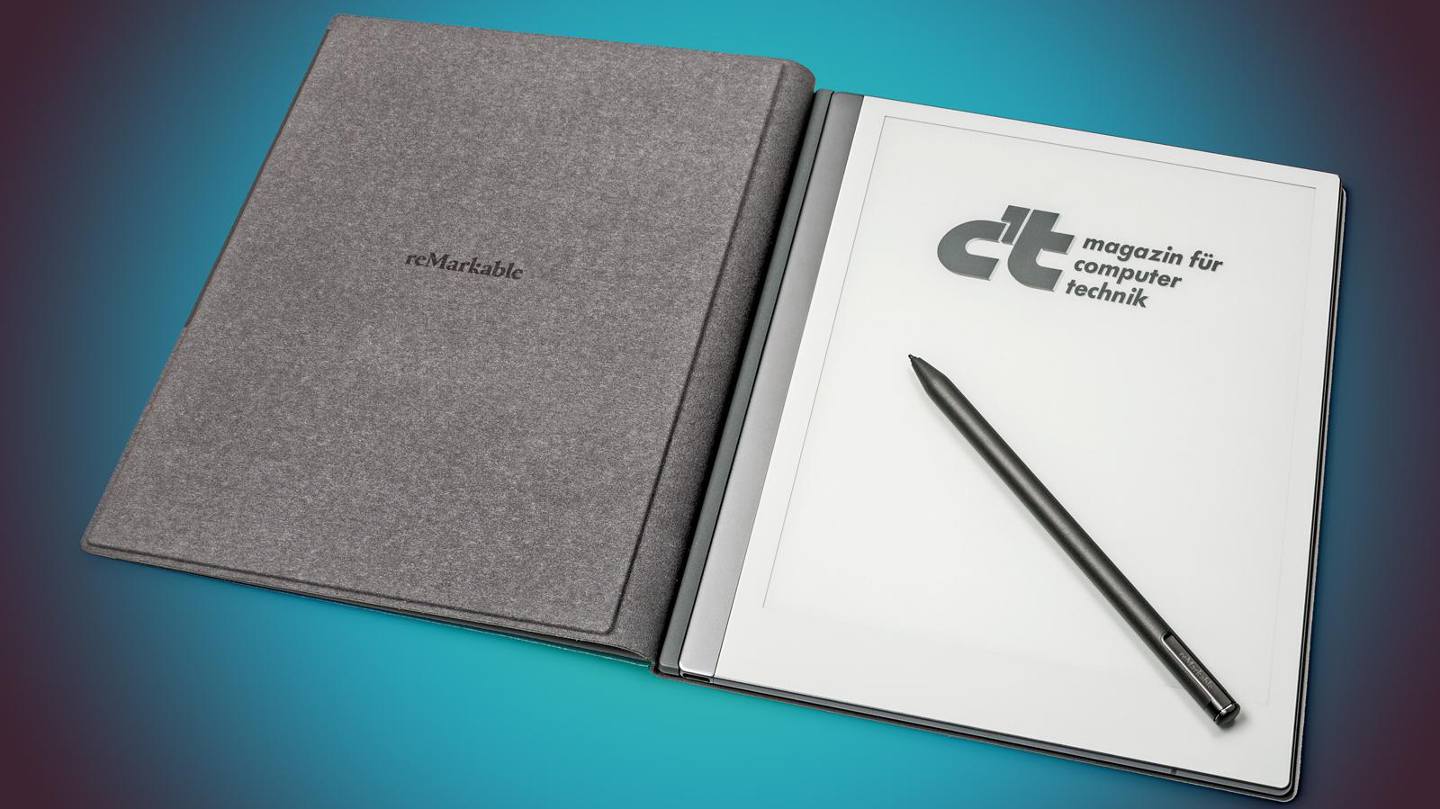 E Ink Schreib Tablet Im Test Latenzarm Schreiben Mit Dem Remarkable 2 Heise Online