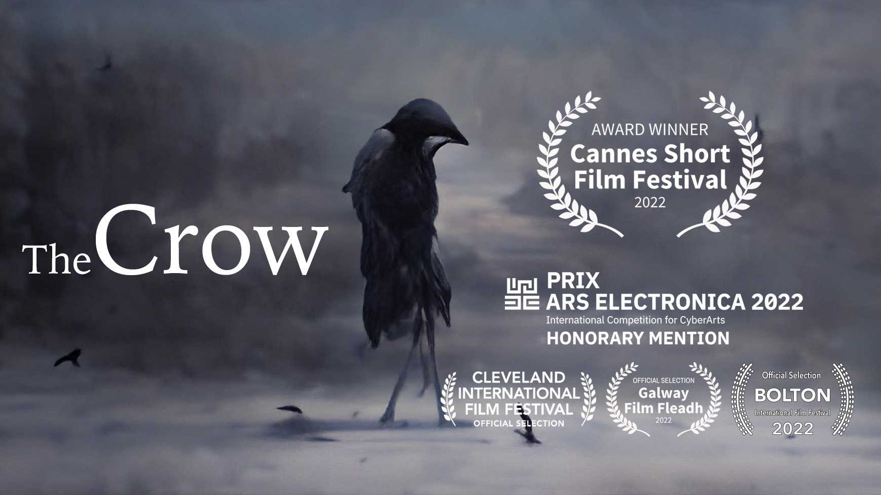 The Crow: Short Film by Glenn Marshall, Cannes Short Film Award 2022, Prix Ars Electronica 2022