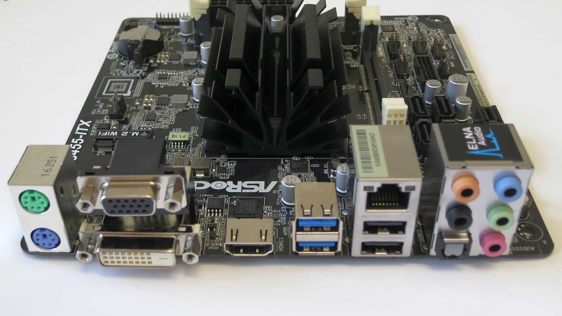 Das ASRock J3455-ITX hat eine HDMI-2.0-Buchse.