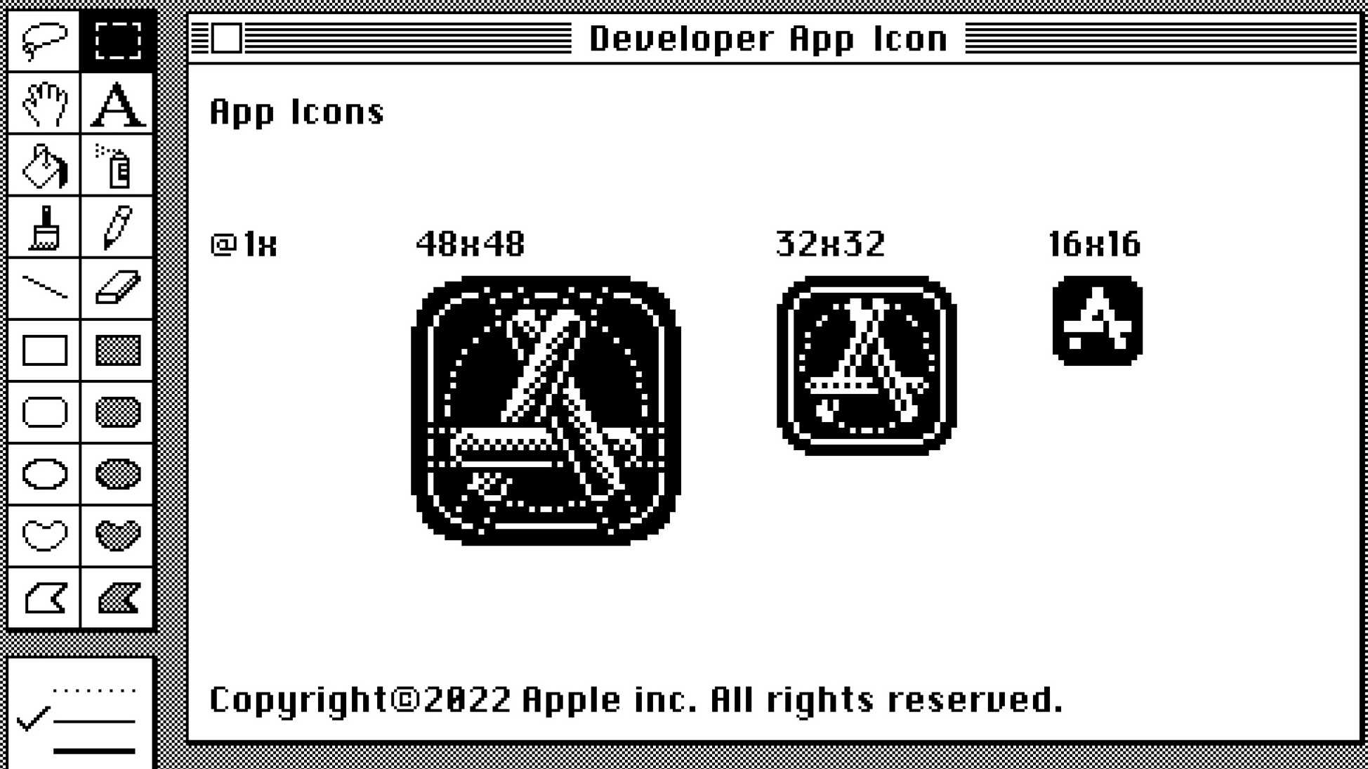 App-Store-Icon in Pixel-Art