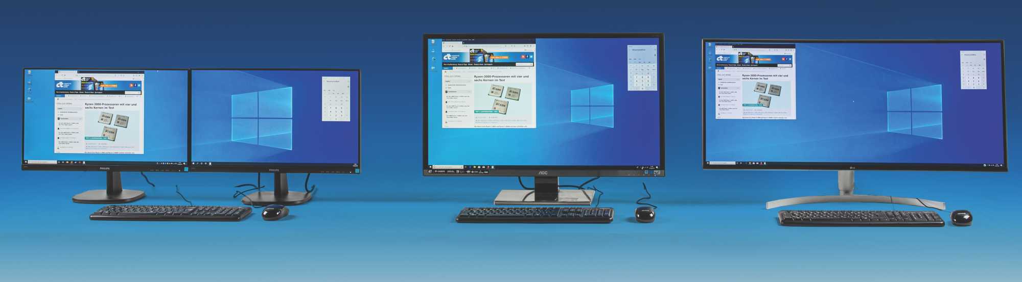 Windows mit Riesen-Desktop