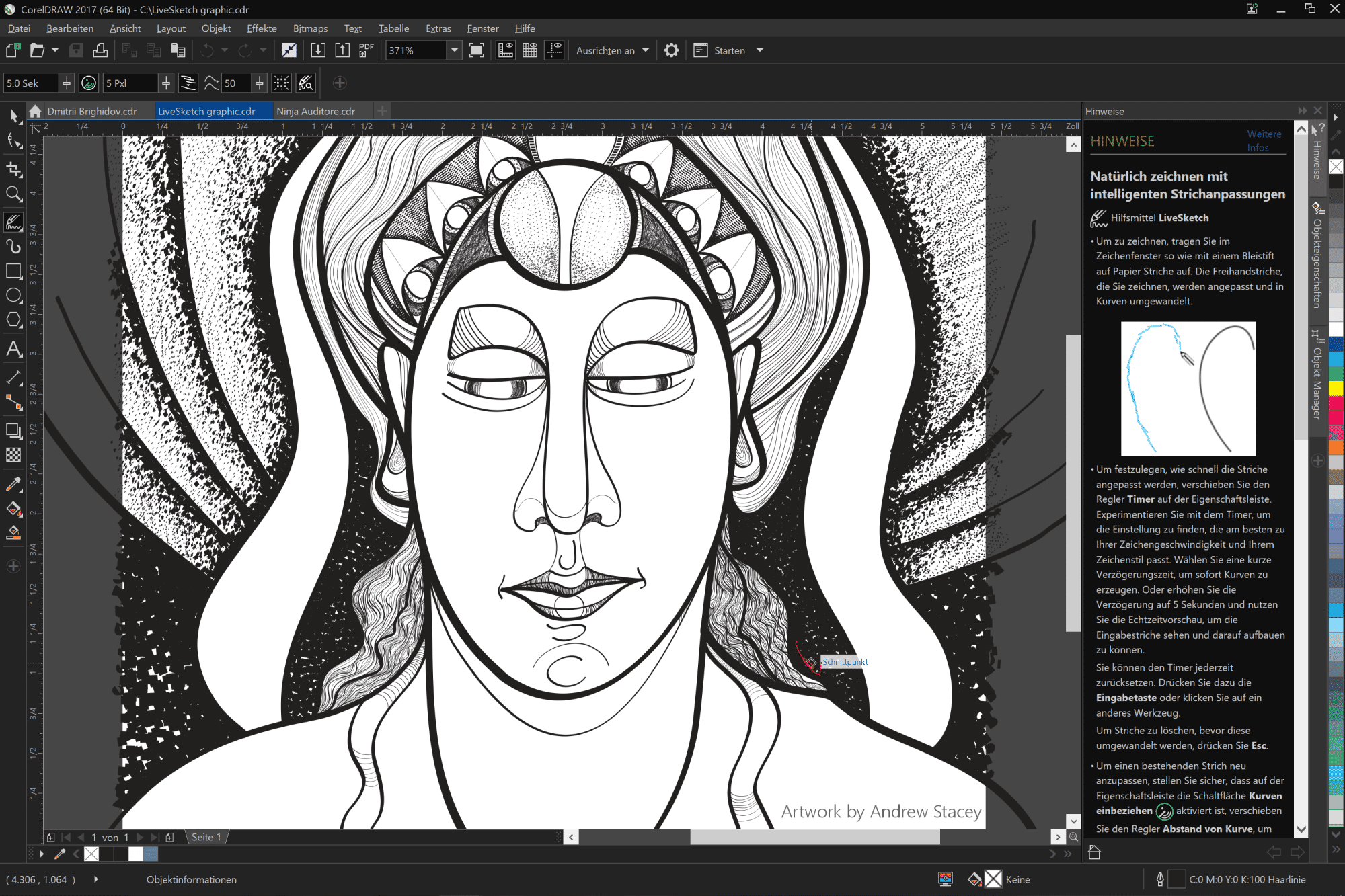 CorelDraw Graphic Suite 2017 wandelt Skizzen in Bézier ...