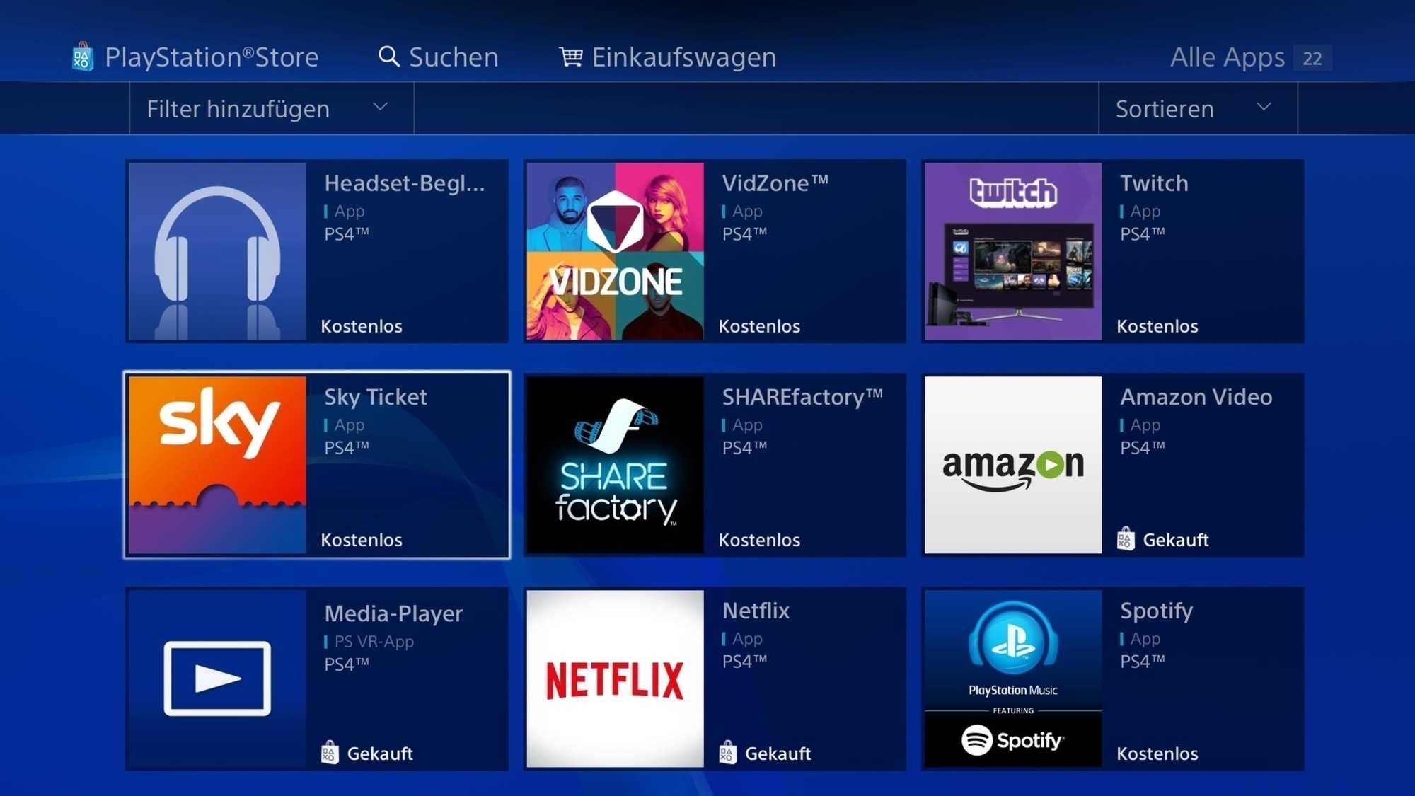 Mit der Playstation hat man Zugriff auf Streaming-Dienste von Amazon, Netflix und Co.