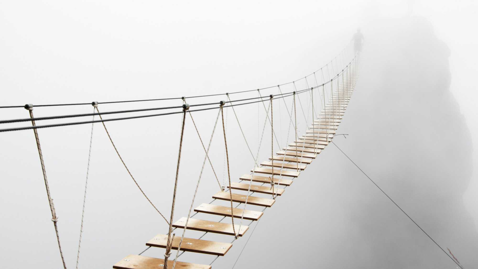 Unsicherheit, Brücke, Steg