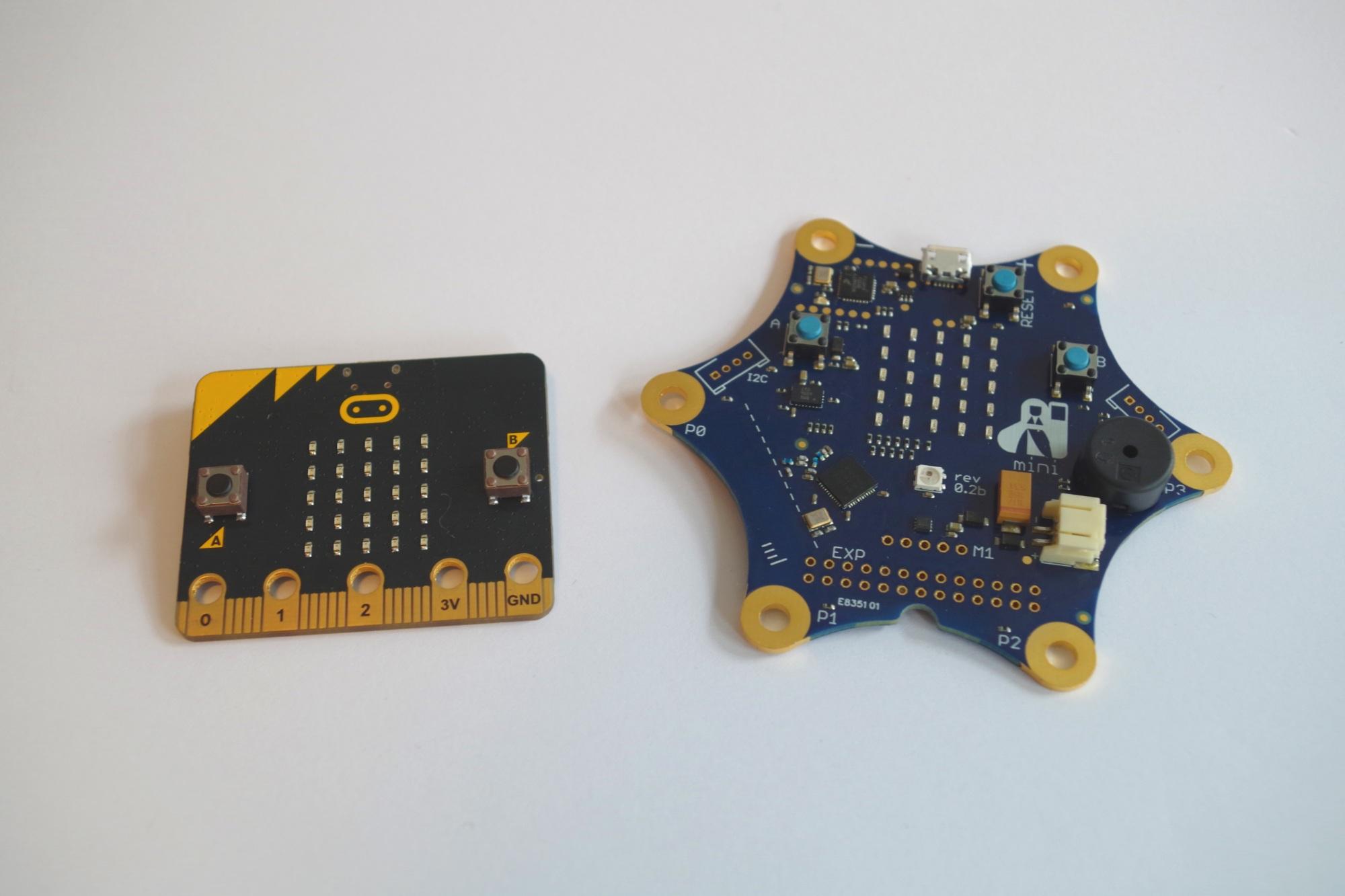 BBC MicroBit und Calliope im direkten Vergleich