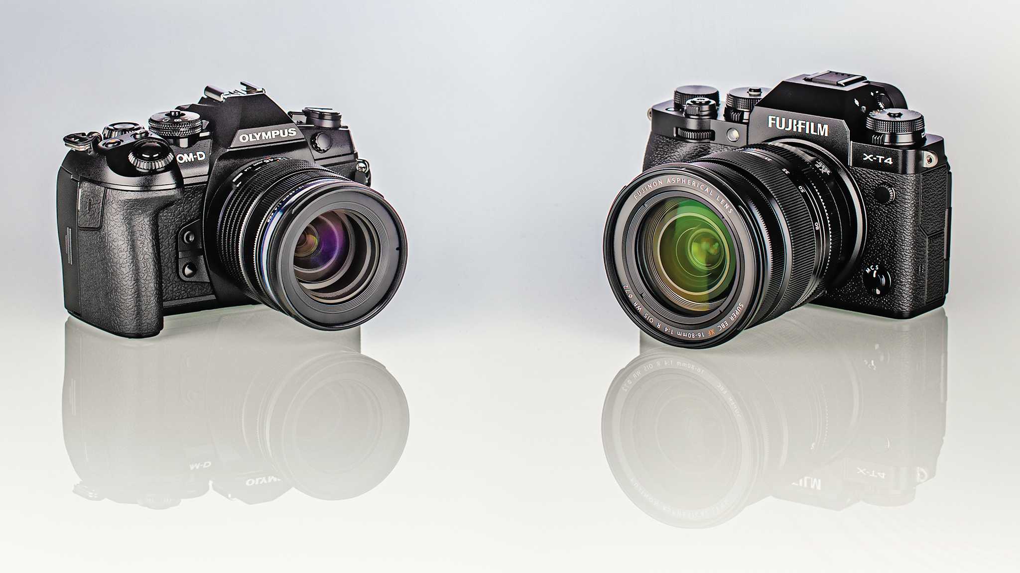Schnelle spiegellose Systemkameras: Fujifilm X-T4 gegen Olympus OM-D E-M1 III