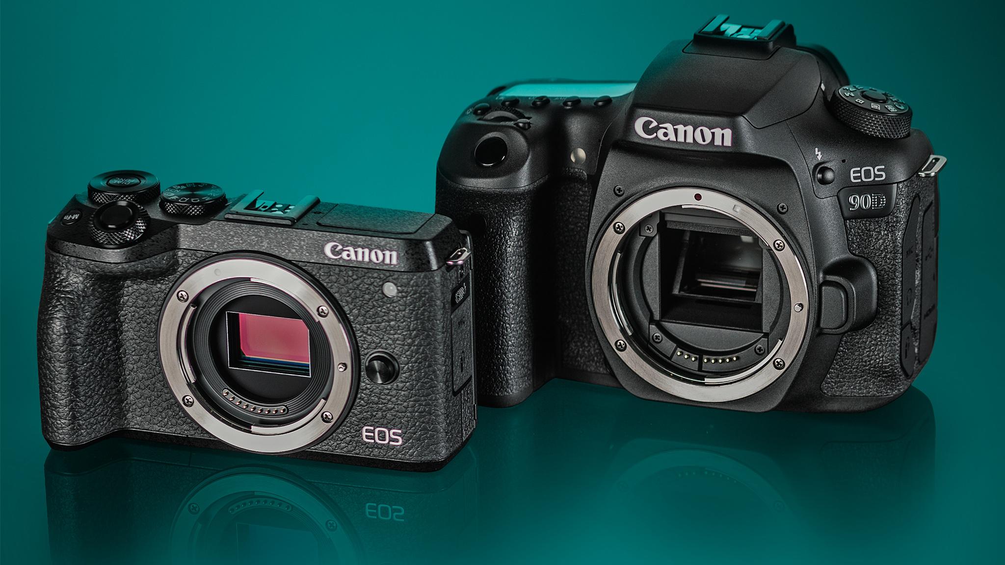 Dslr Oder Spiegellose Canon 90d Und Eos M6 Mark Ii Im Vergleichstest Heise Online