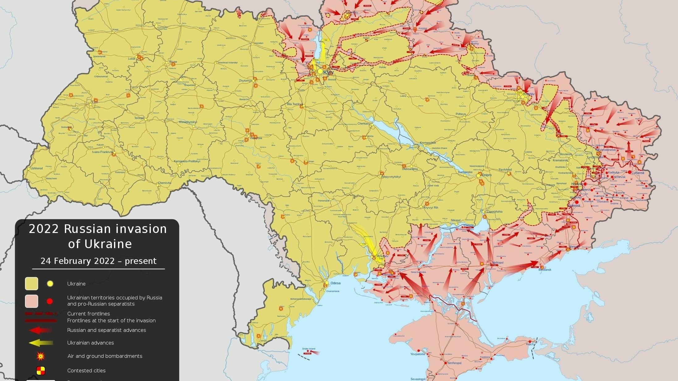 Ukraine Militärische Lage nach vier Wochen Krieg Telepolis