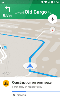 Während der Fahrt soll Google Maps künftig darauf hinweisen, wenn es zu neuen Verkehrsstörungen kommt