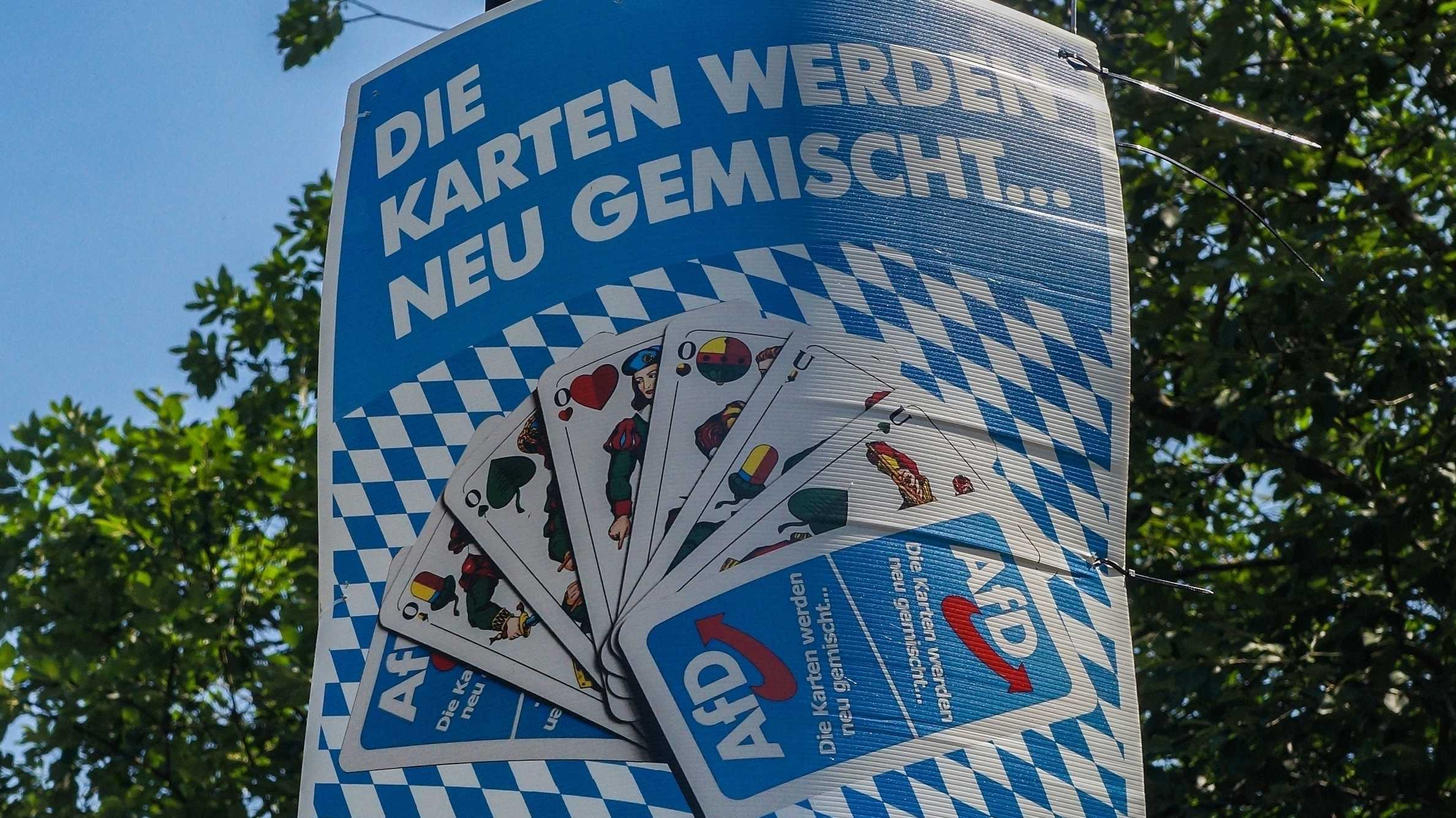 AfD-Wahlplakat in Bayern