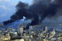 Gaza in Flammen. Bild: IRIN