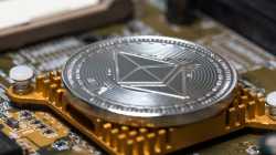 Ethereum,Coin,On,An,Computer,Motherboard