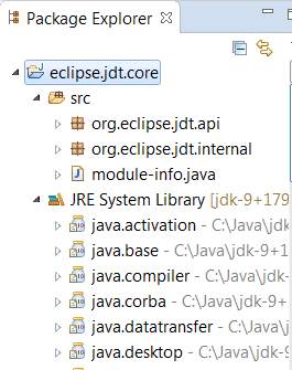Der Java-9-Package-Explorer