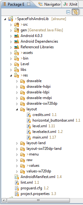 Das Android-Library-Modul im Explorer (Abb. 4)