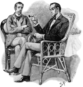 Dr. Watson und Sherlock Holmes in einer Illustration von 1893