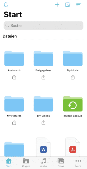 pCloud-App für iOS
