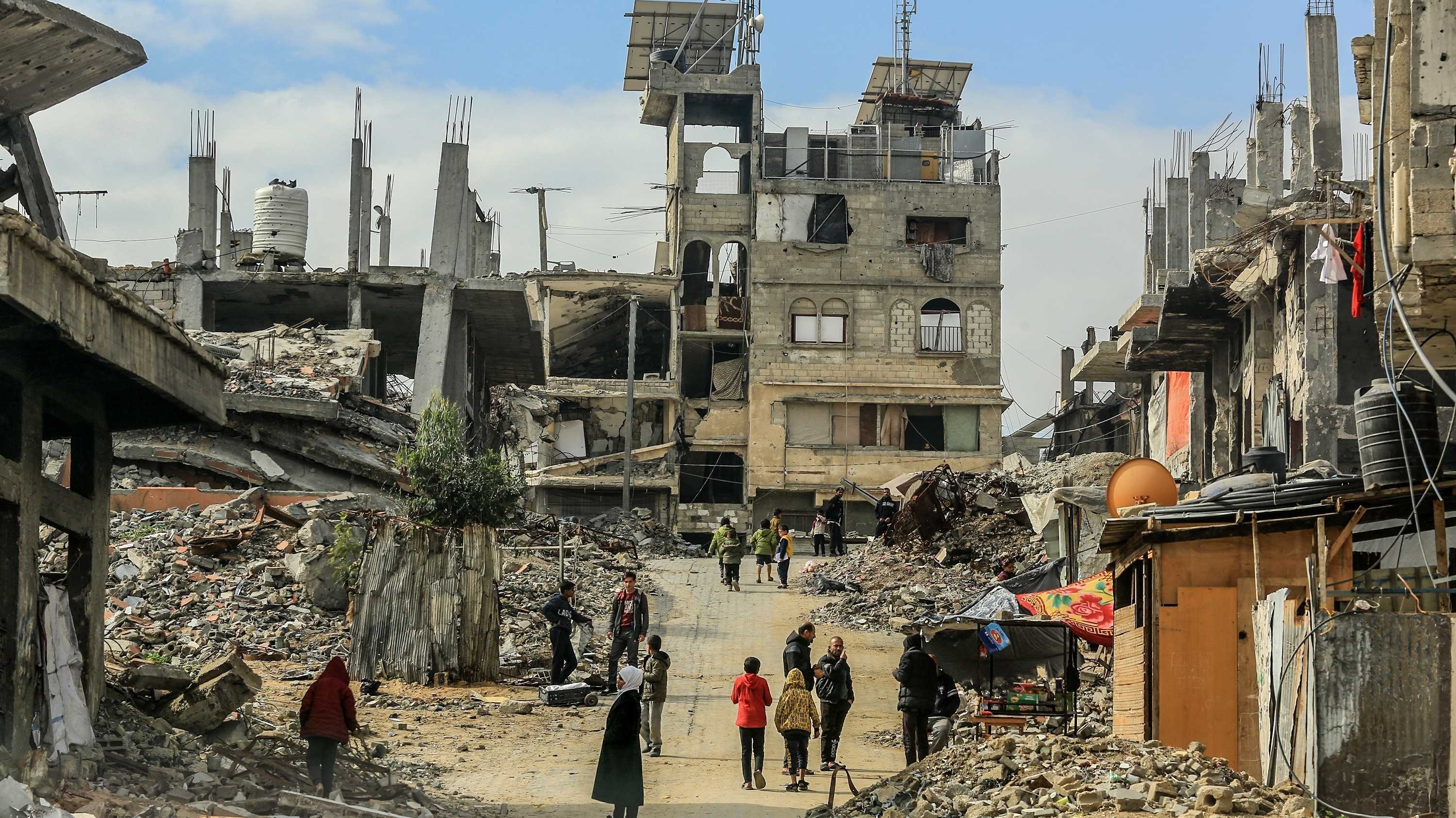 Zerstörung in Gaza.