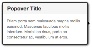 Screenshot: Mit Bootstrap realisiertes Popover