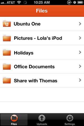 Ubuntu One Files für iOS