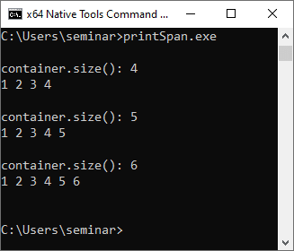 C++20: std::span