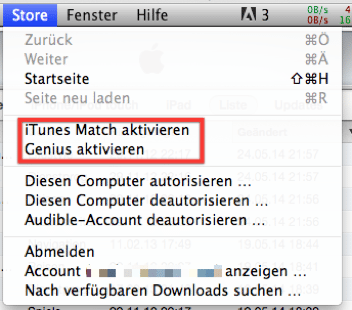 iTunes Match: Hier wird der Dienst aktiviert.