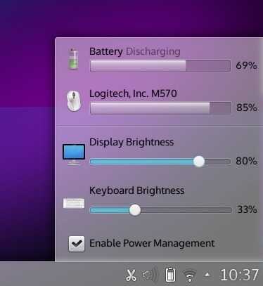 KDE Battery Applet