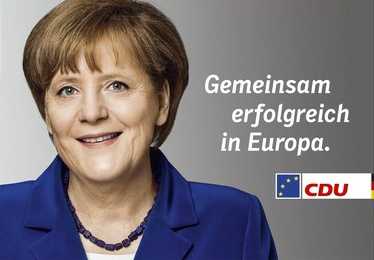 Großplakat der CDU zur Europawahl