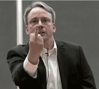 Linus Torvalds zeigte Nvidia den Stinkefinger, als er vor einigen Monaten über Nvidia geschimpft hat.